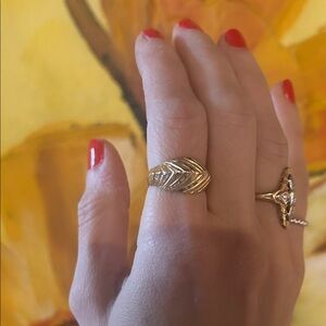 14k Gold vintage dome Ring